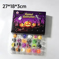 2026 New Halloween Advent Calendar Mini Squishy Blind Box Mixed Ghost Pumpkin Bat Witch Squeeze Novelty Halloween Surprise Gift