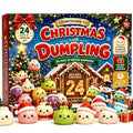 New Christmas Squishies Advent Calendar 24 Days Countdown Adviento Navidad Dumpling Squishy Slow Rising Squeeze Home Decor Gifts